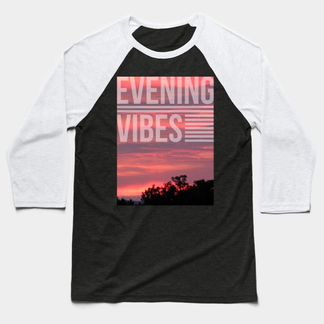 Evening Vibes Baseball T-Shirt by GeeTee